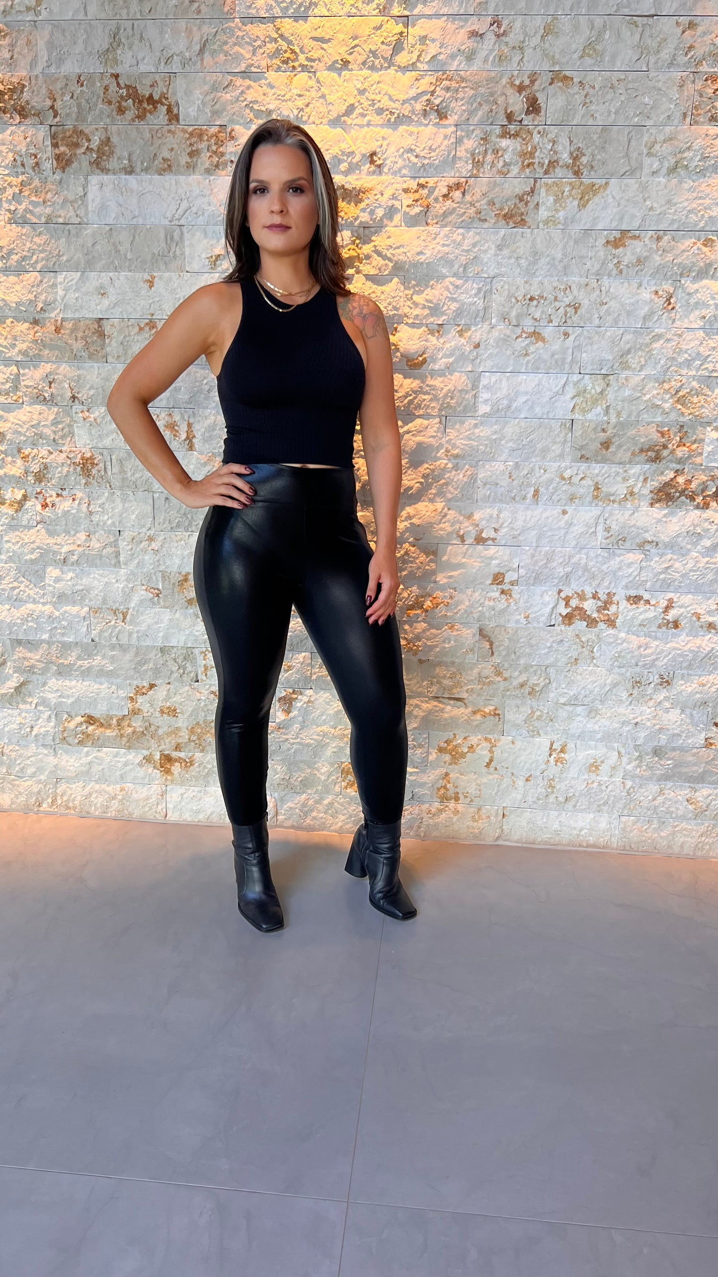 Calça Lipo Resinada - Preto 5131