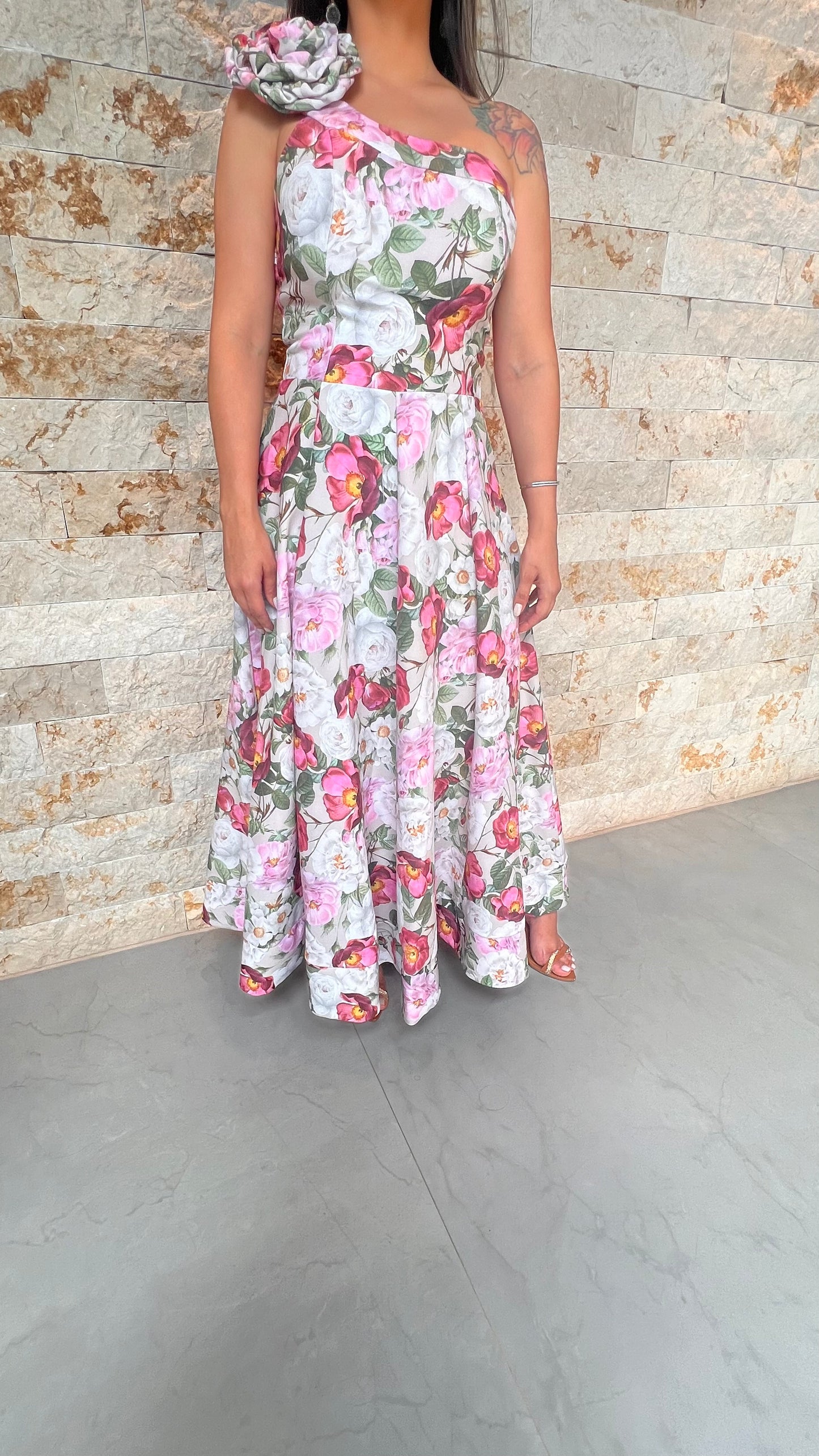 Vestido Midi Floral Limon - Estampado 5340