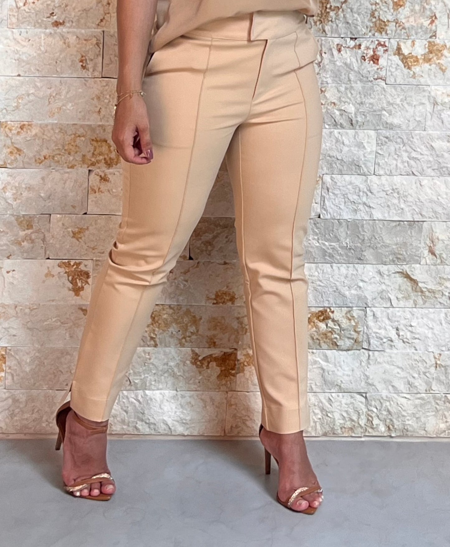 Calça Alfaiataria Tecido Portinari - Bege 5253