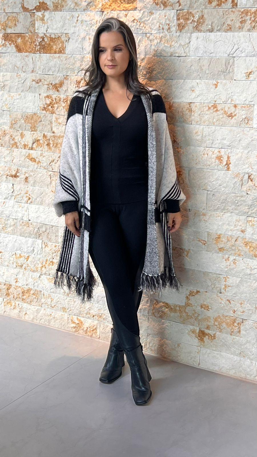 Checkered Pashimina Shawl - S and B