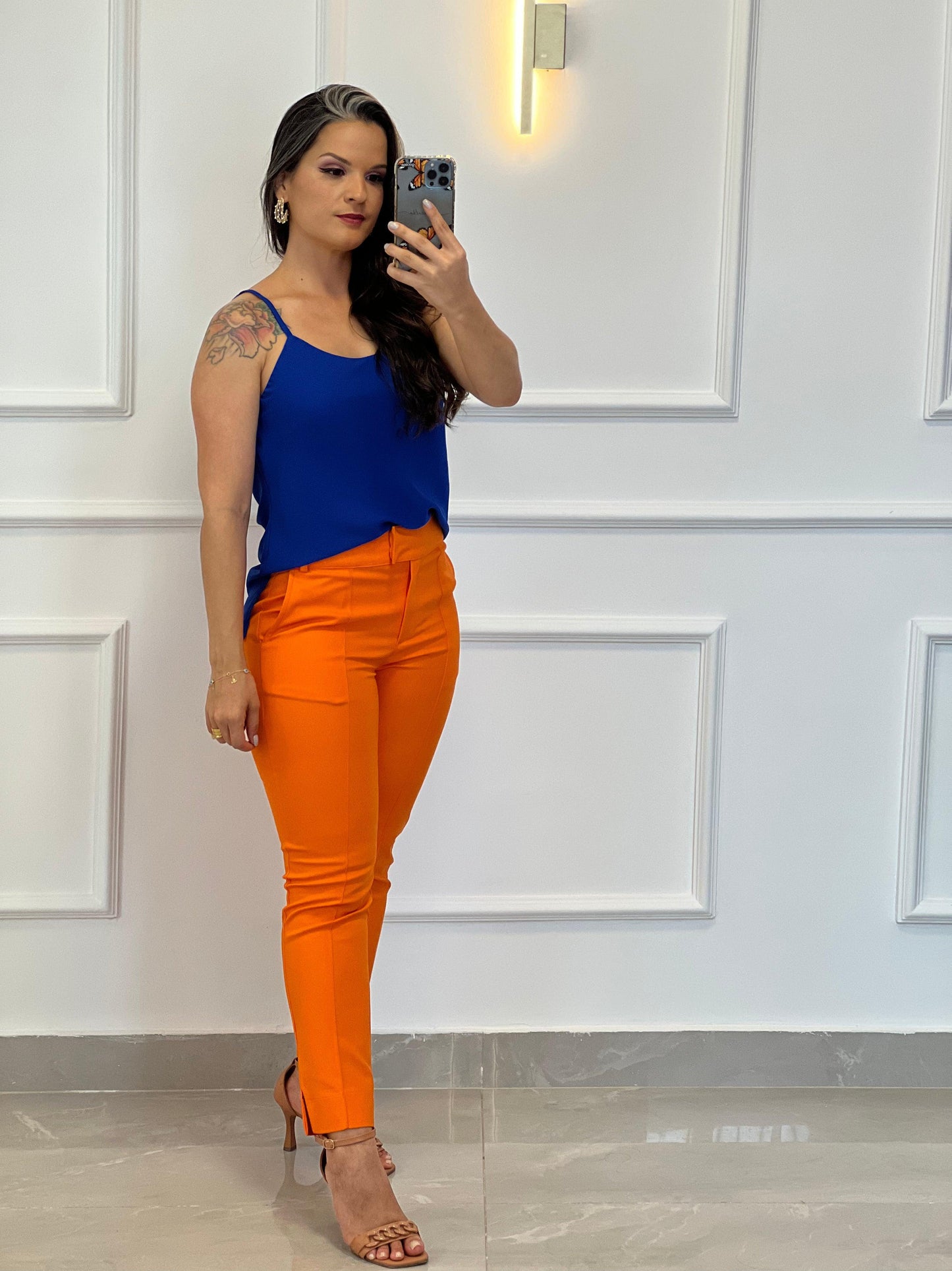 Tailoring Pant Portinari Fabric - Orange