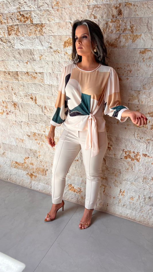 Blusa Laço Grandeza Epica YU- Estampado 5629