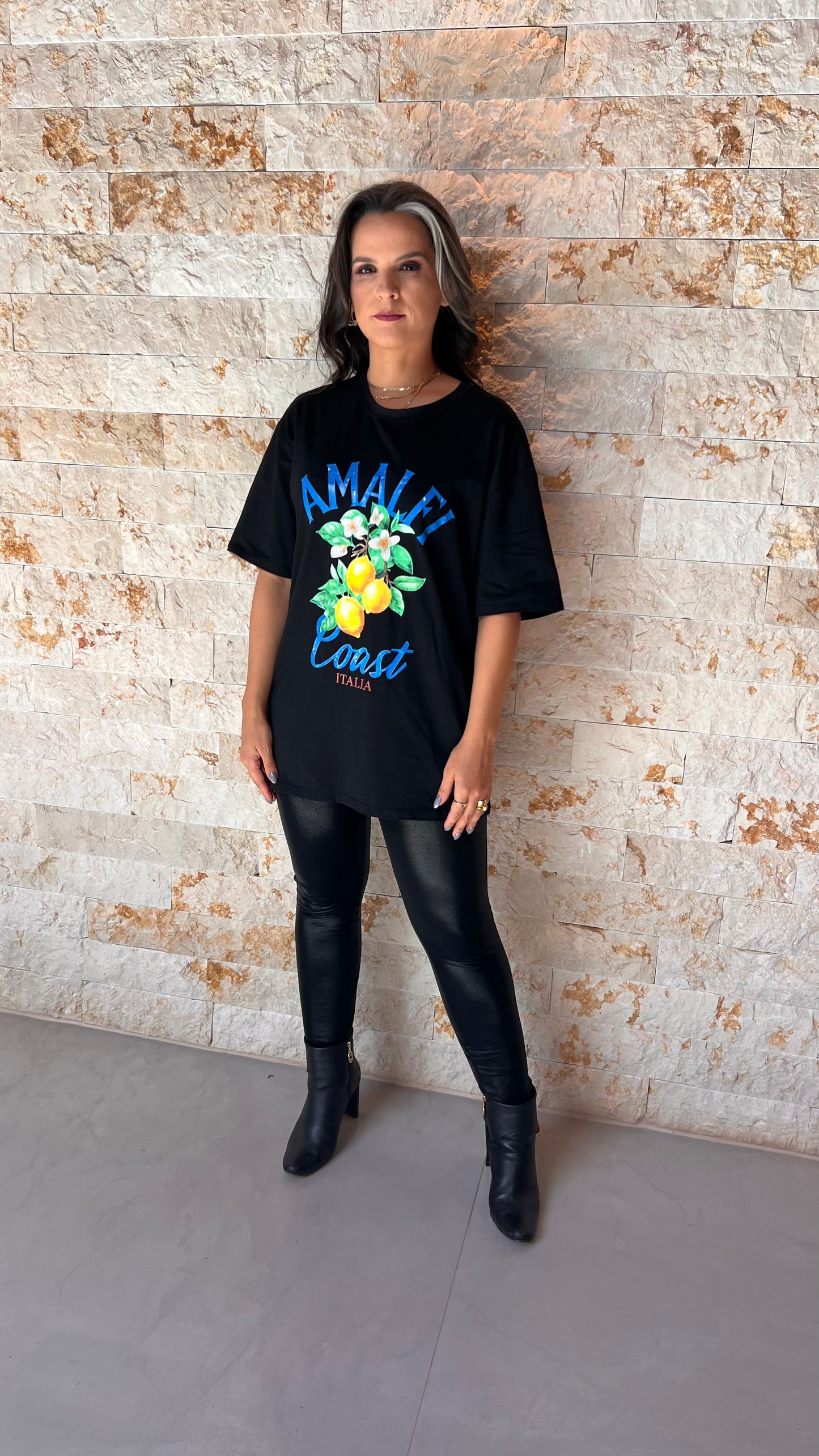 Blusa Tshirt Amalfi EAG- Preto 5691
