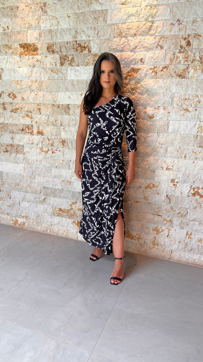 Vestido Midi Nula Manha P e B Jersey- Estampado 5578