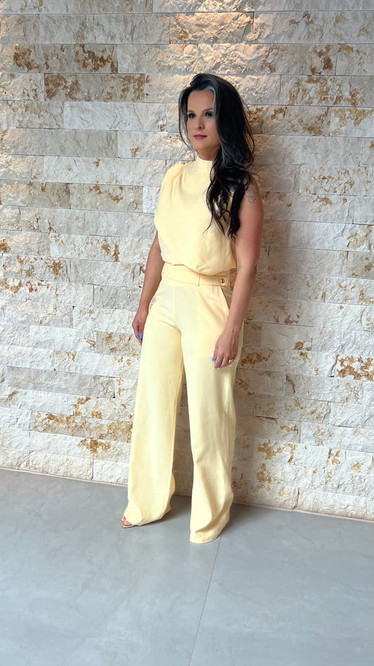 Conjunto Calça e Blusa Botões JEN- Branco 5892
