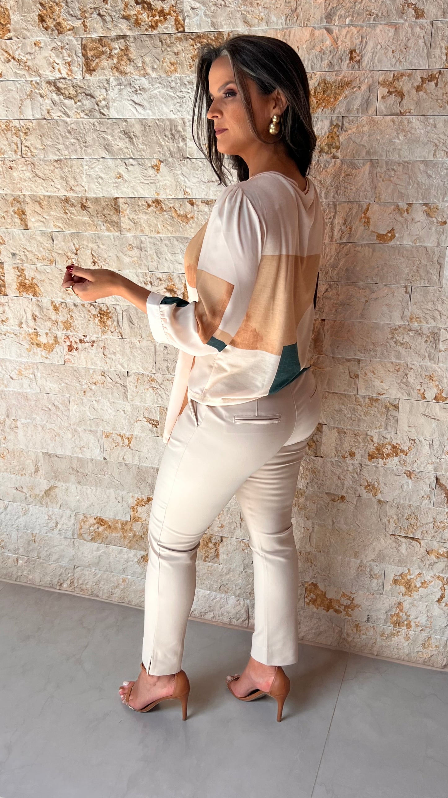 Blusa Laço Grandeza Epica YU- Estampado 5629