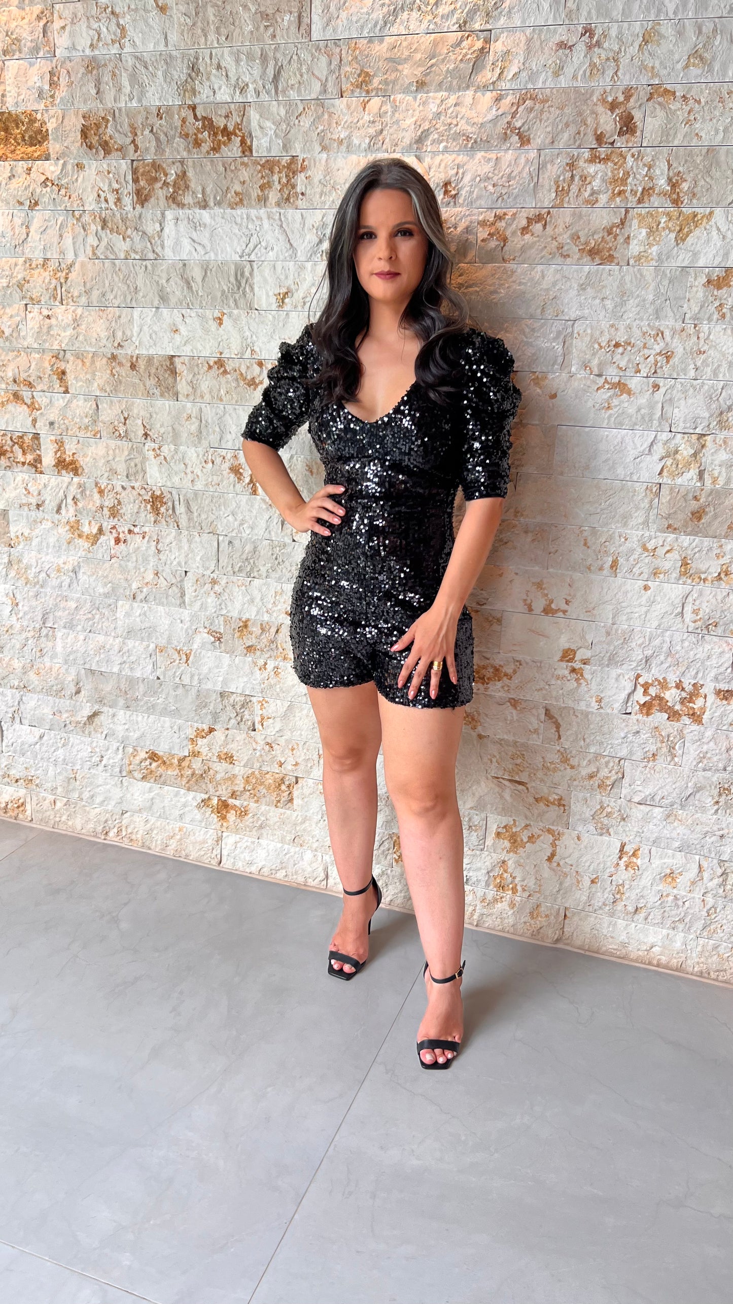 Monkey Sequin - Black