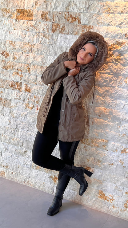 Parka Capuz Dupla Face SAF- 5190  Liso Verde