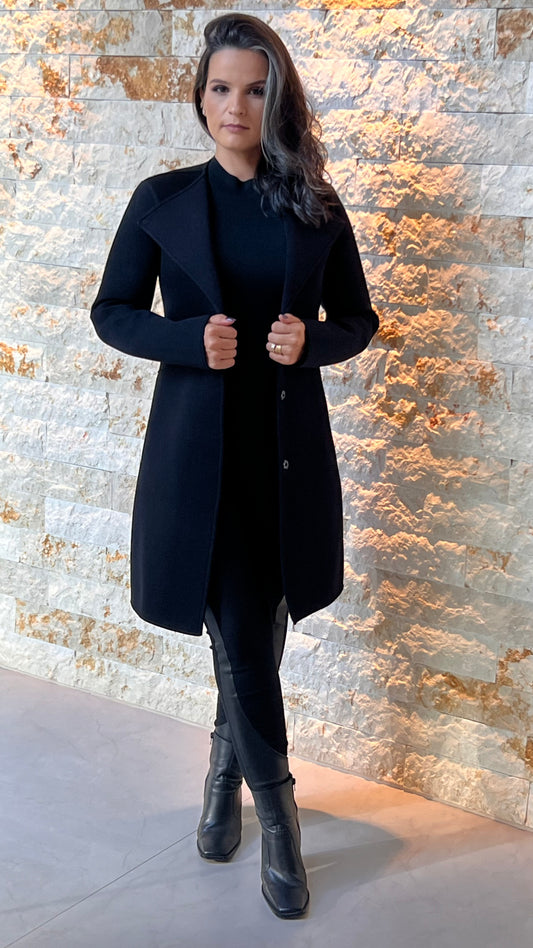 Bicolor Dubbed Jacket - Black