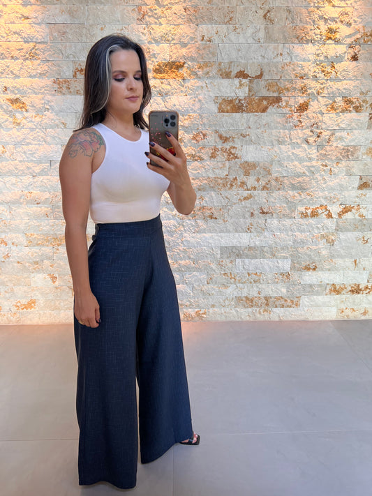 Blusa Cropped Regata Cavado Style - Off White 5193