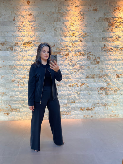 Jacket and Pants Set - Black