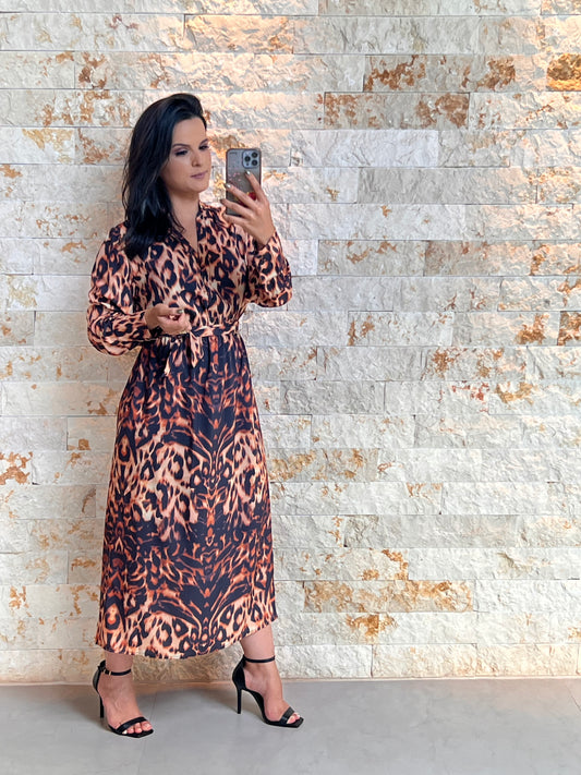 Chemisse Midi Animal Print - Estampado 5221
