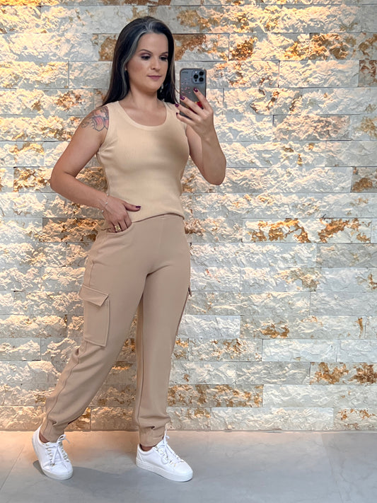 Blusa Regata Trico SU - Caramelo 5060