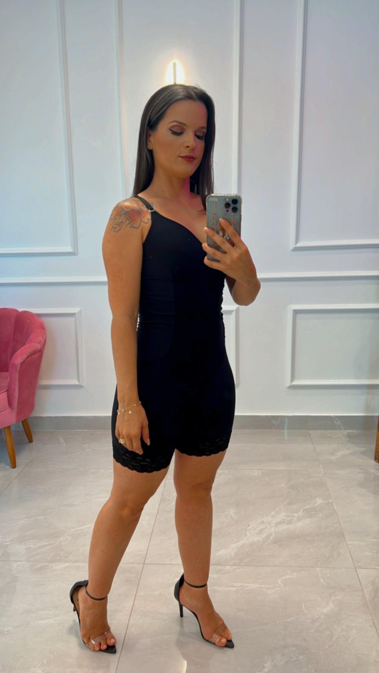 Jumpsuit Strap Shades Lace - Black