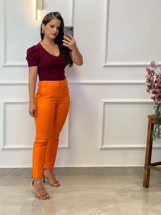 Tailoring Pant Portinari Fabric - Orange