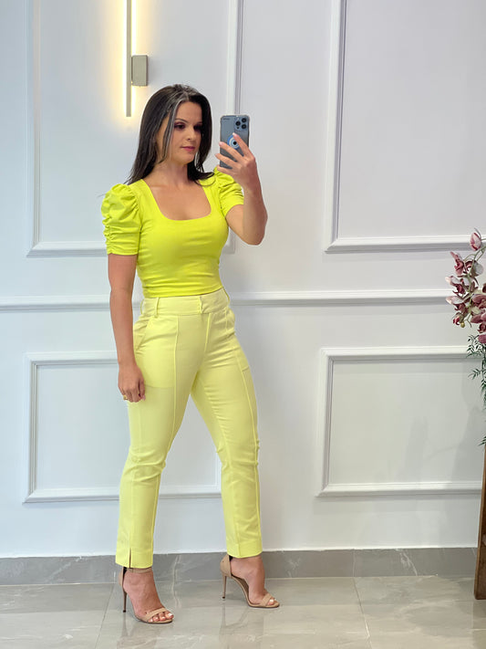 Tailor Pants Fabric Portinari - Banana Yellow