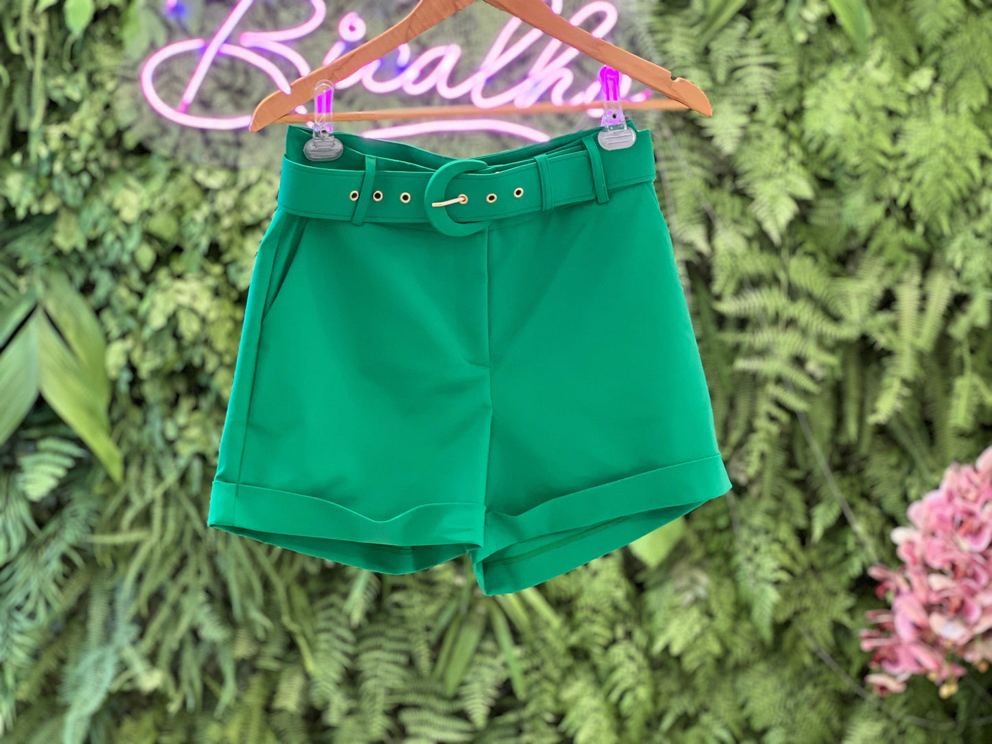 Belt Tailoring Short - Green