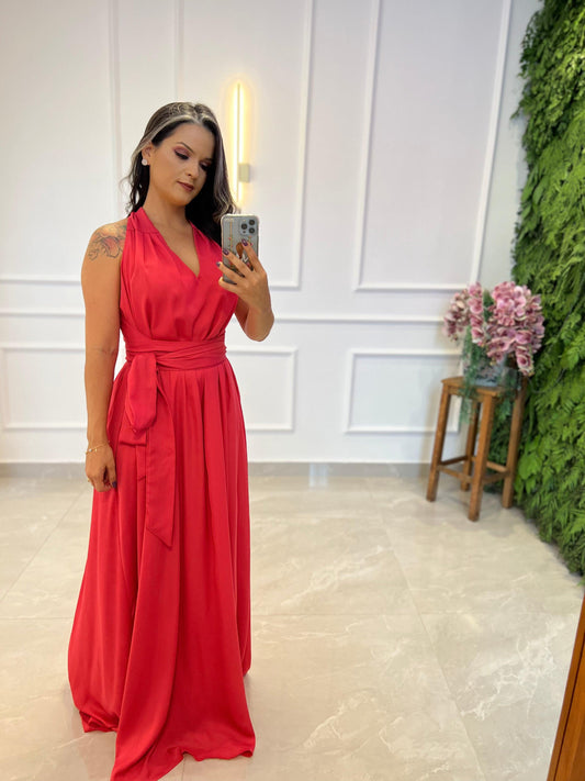 One Size Sleeveless Long Dress - Pink Barbie