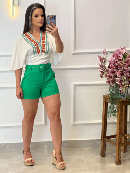 Belt Tailoring Short - Green