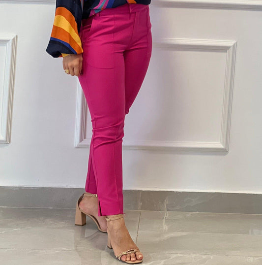 Tailoring Trousers Fabric Portinari - Dark Pink